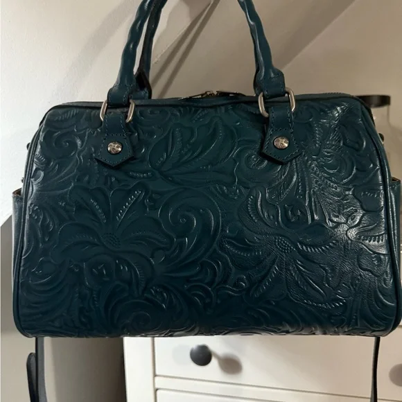 Patricia Nash tooled satchel NWT MSRP $269 - Picture 4 of 12